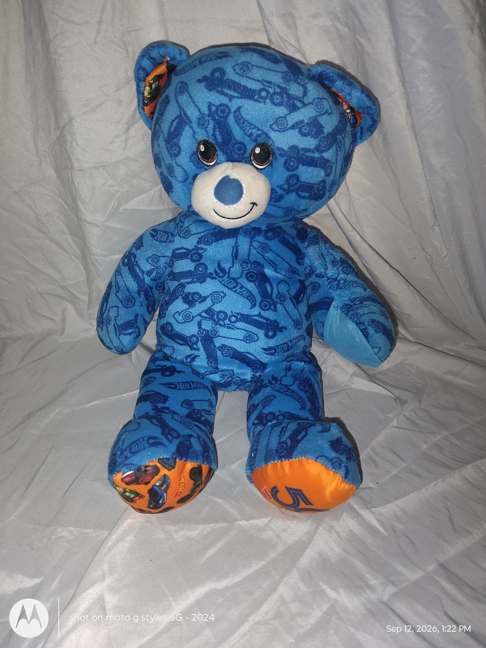 Build-A-Bear Workshop Hot Wheels 50th Anniversary 16in Plush Bear
